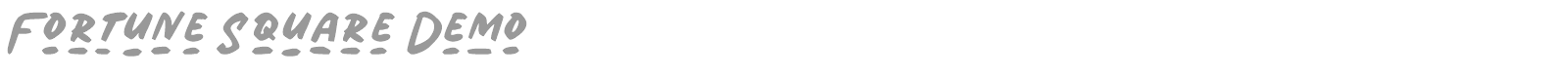 Fortune Square font preview